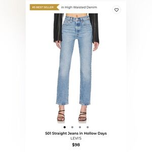 Levi's Classic 501 Blue Straight Leg Jeans